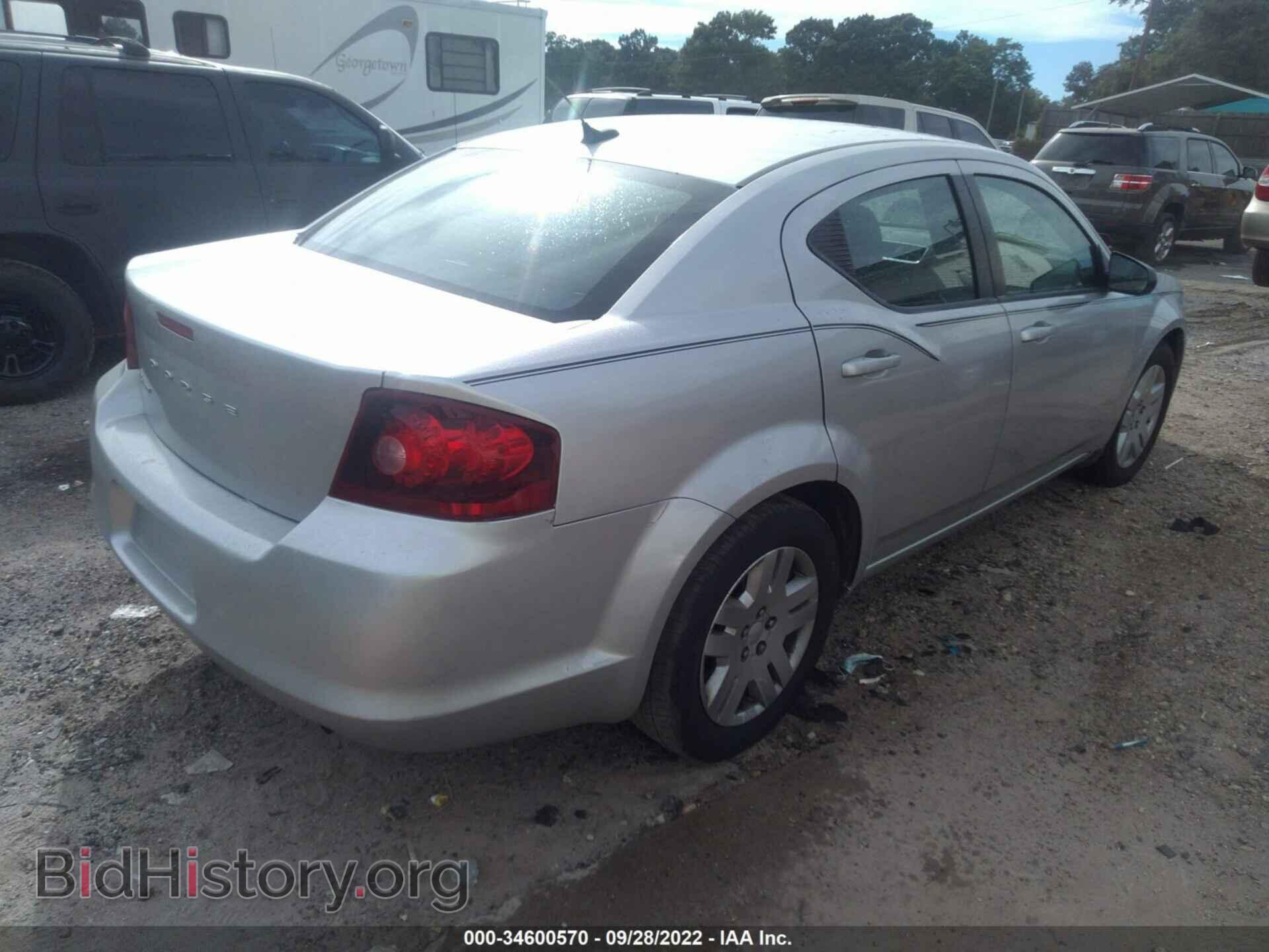 2012 DODGE AVENGER - VIN: 1C3CDZAB9CN310844 - Фото 4