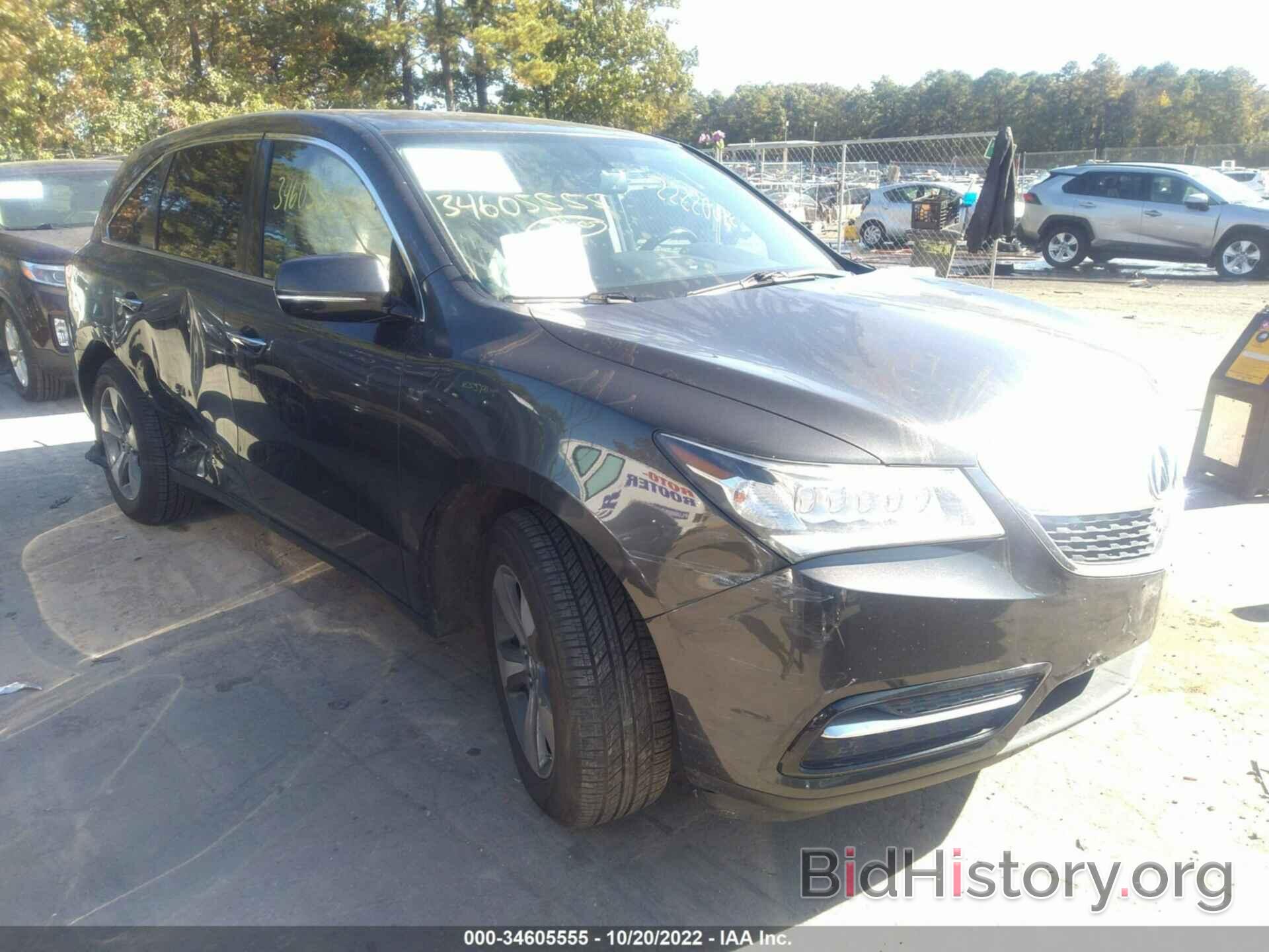 Фотография 5FRYD4H24EB035989 - ACURA MDX 2014