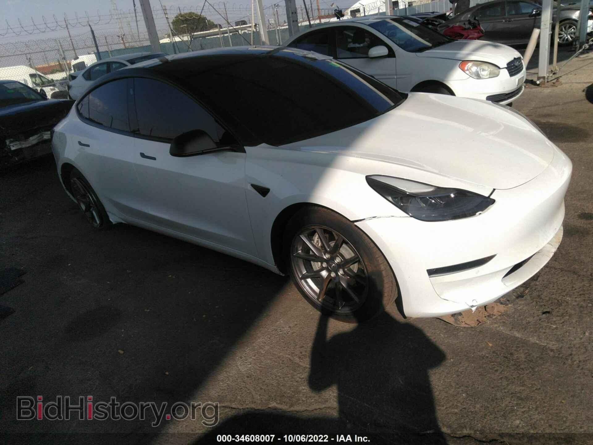 Photo 5YJ3E1EB1MF080768 - TESLA MODEL 3 2021