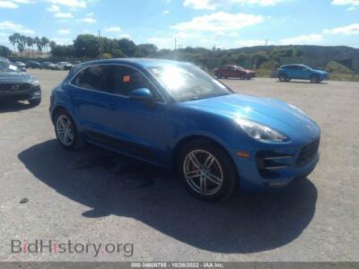 2016 Porsche MACAN Turbo, синий — VIN WP1AF2A56GLB92833, IAAI
