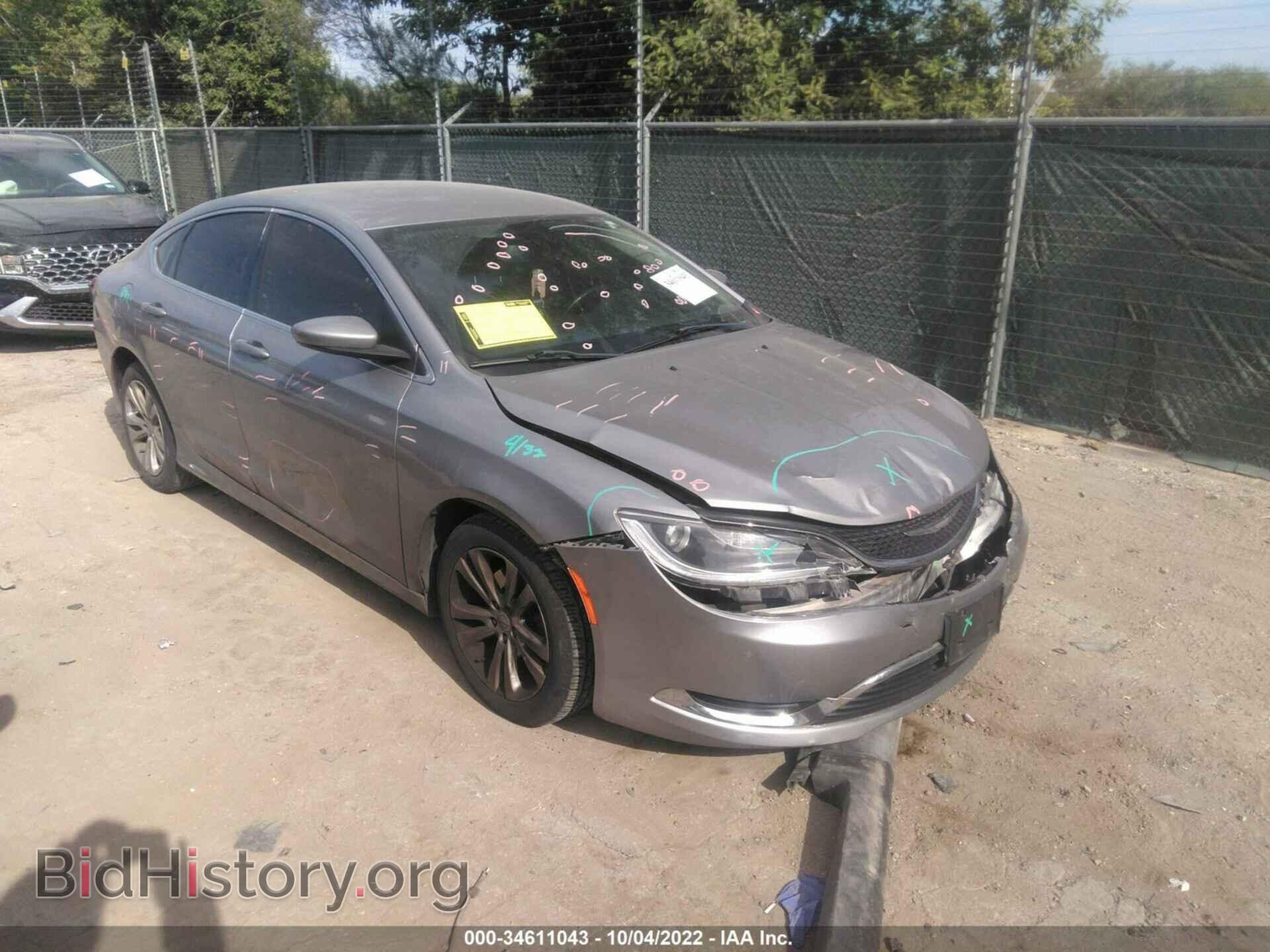 Фотография 1C3CCCAB1GN102706 - CHRYSLER 200 2016