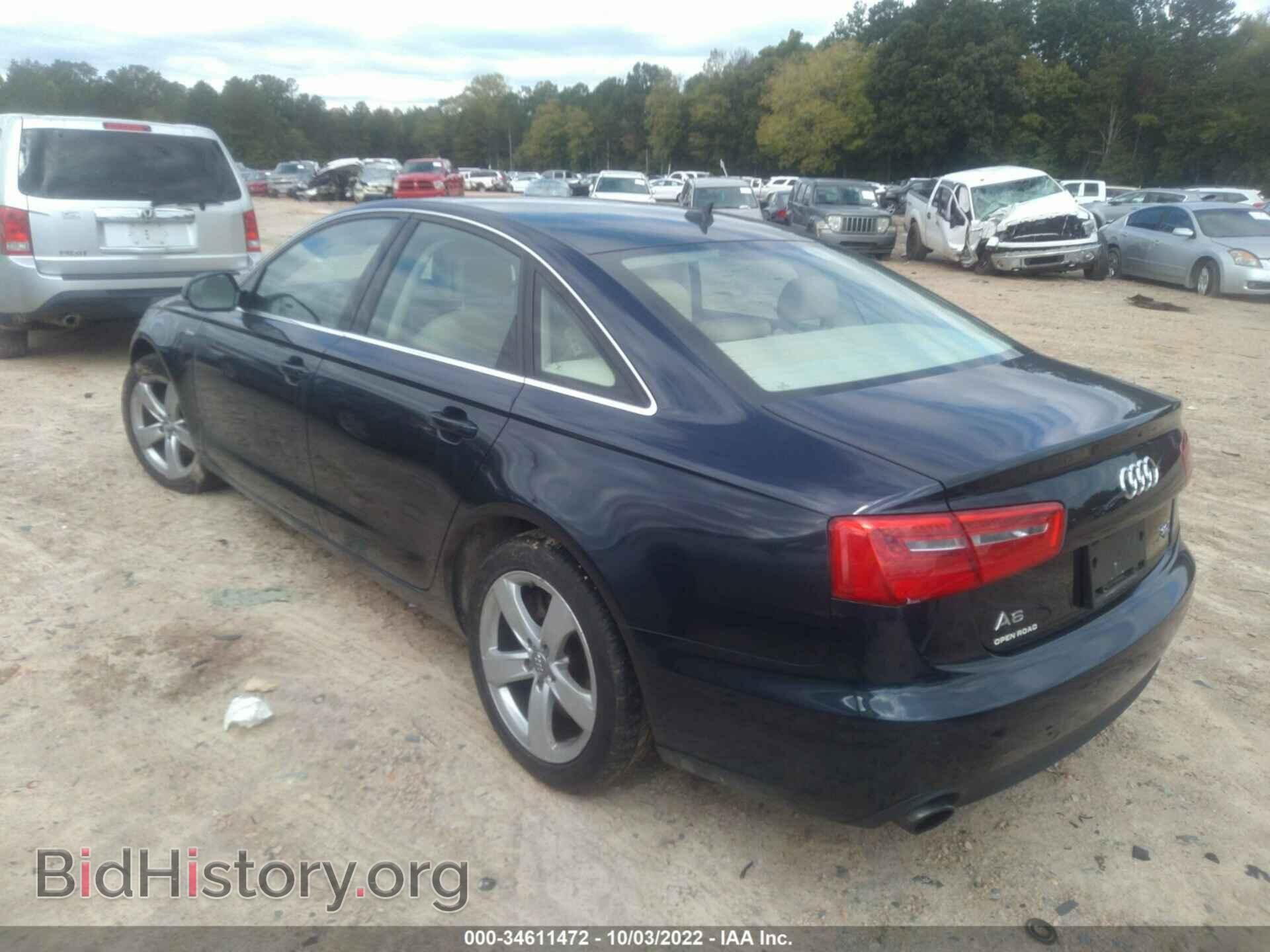 2012 AUDI A6 - VIN: WAUGGAFC8CN056919 - Фото 3
