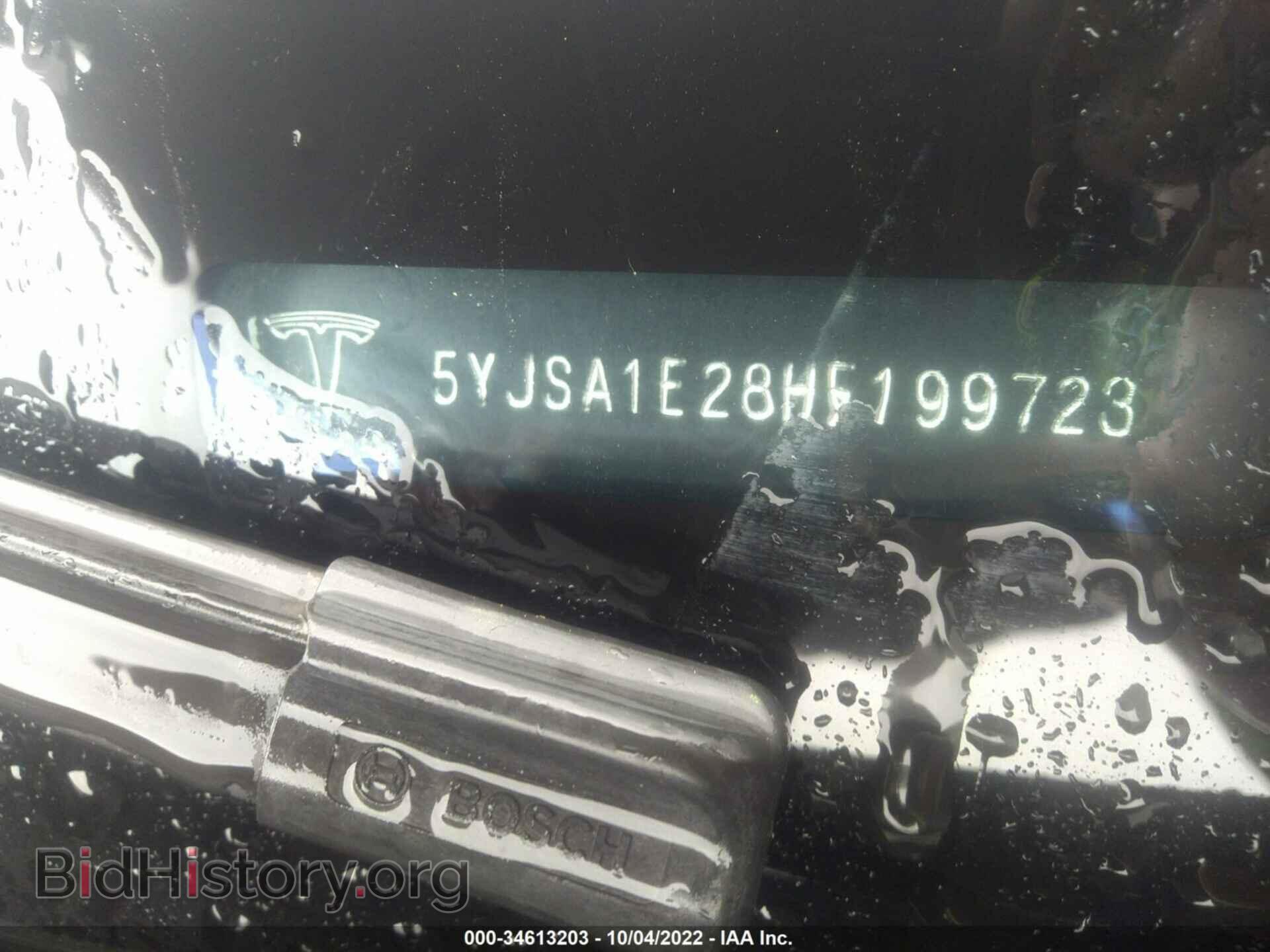 2017 TESLA MODEL S - VIN: 5YJSA1E28HF199723 - Фото 9