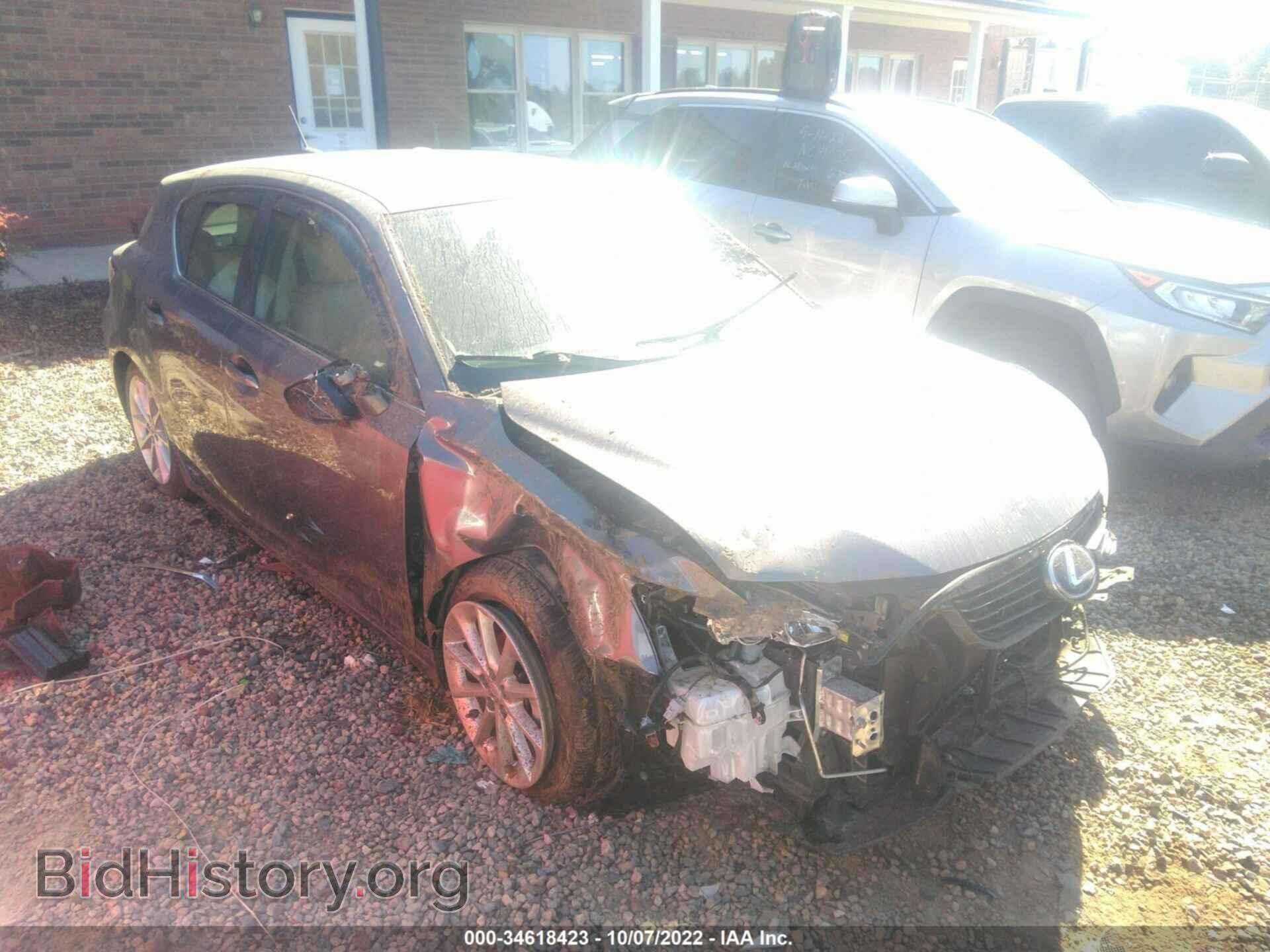 Photo JTHKD5BH5C2059193 - LEXUS CT 200H 2012