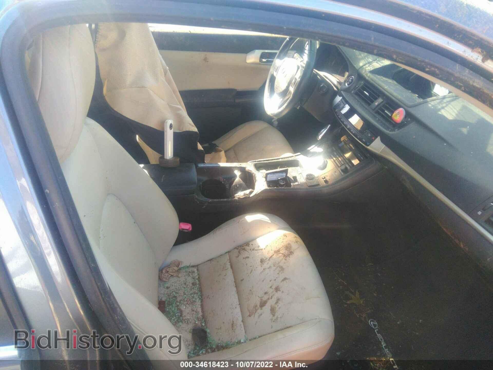 2012 LEXUS CT 200H - VIN: JTHKD5BH5C2059193 - Photo 5