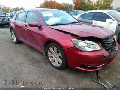 2013 Chrysler 200 LX, red — VIN 1C3CCBAB9DN761123, IAAI
