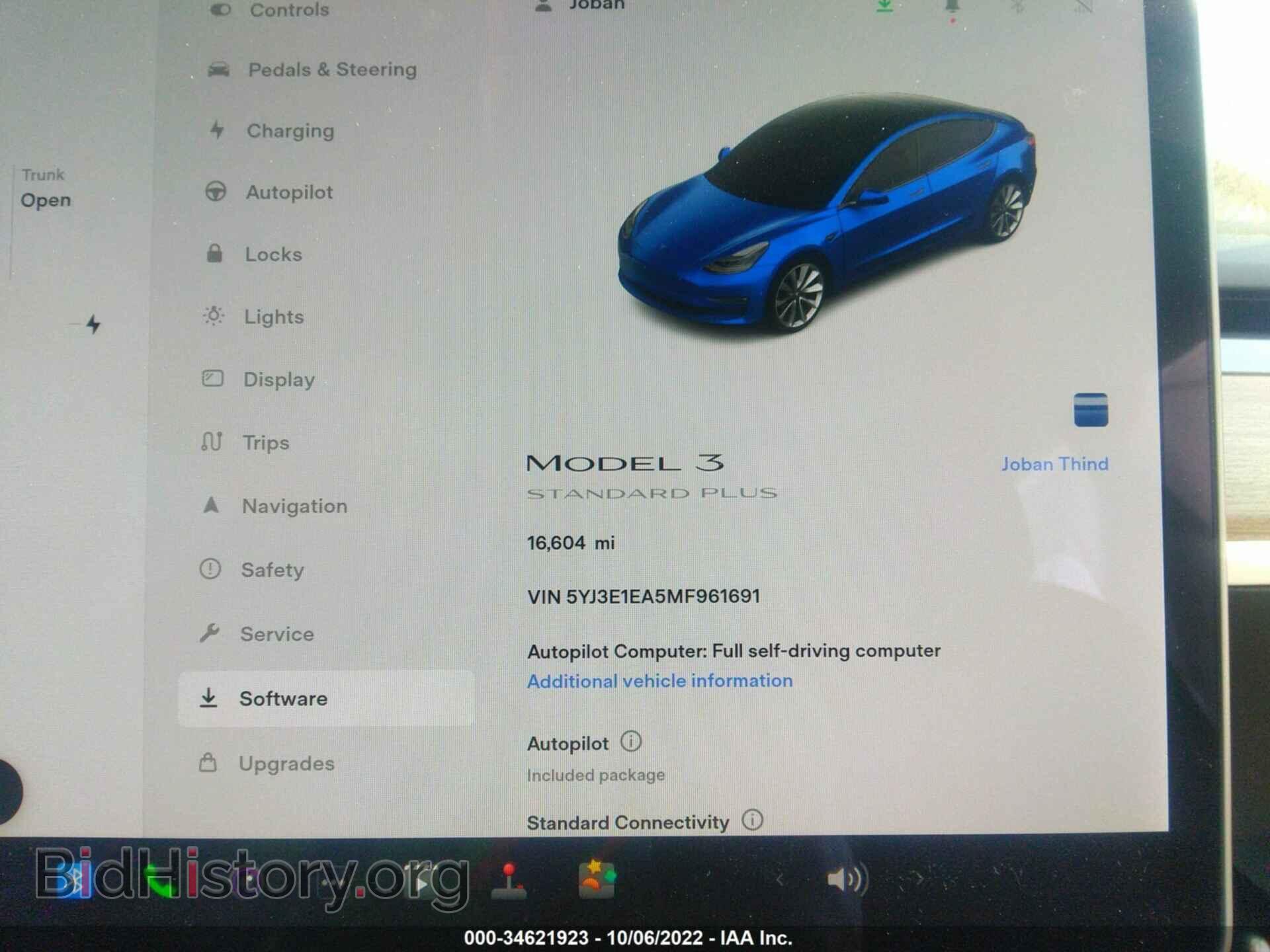 2021 TESLA MODEL 3 - VIN: 5YJ3E1EA5MF961691 - Photo 7