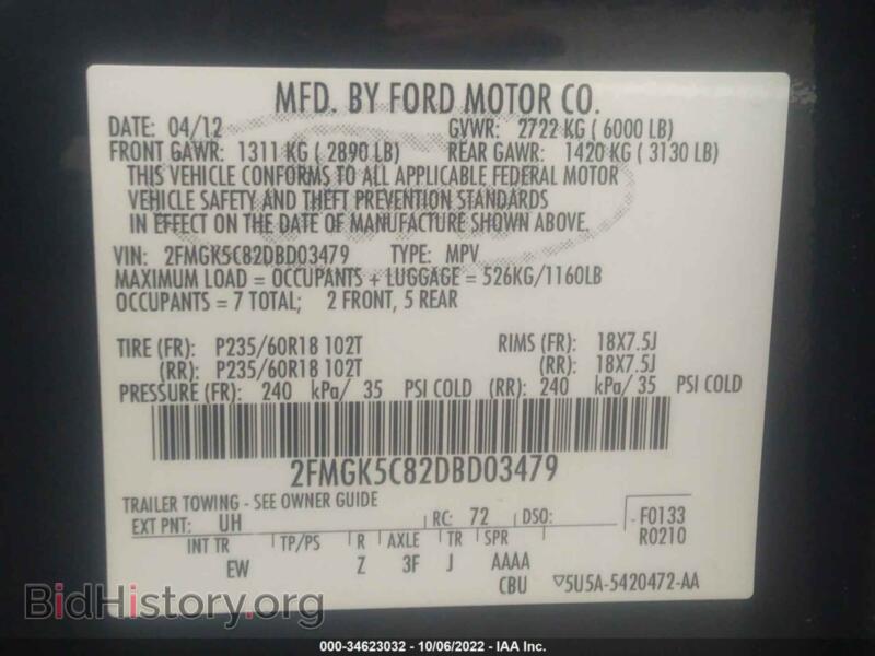 2013 Ford FLEX (VIN 2FMGK5C82DBD03479) — photo 9 of 12