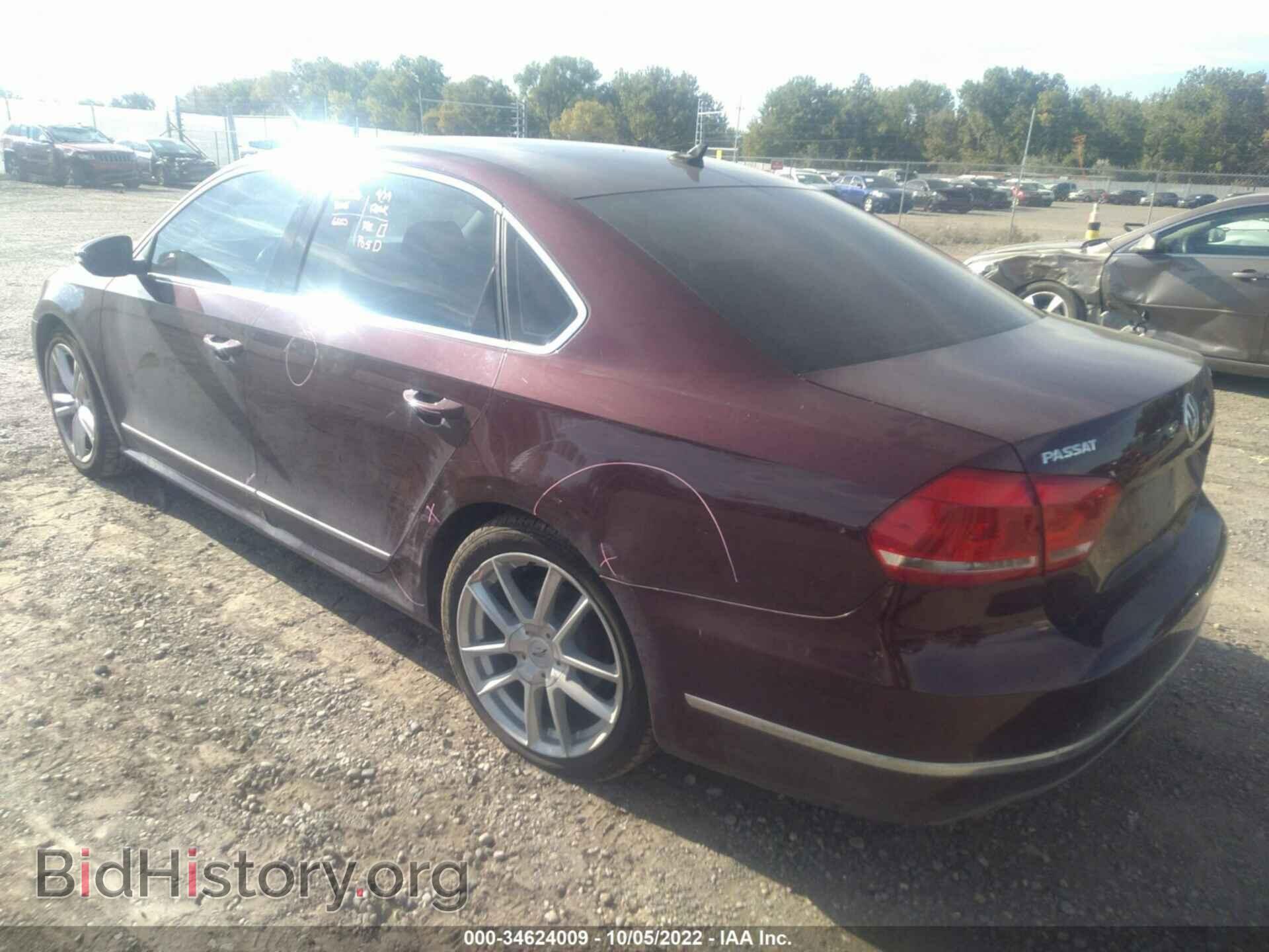 2012 VOLKSWAGEN PASSAT - VIN: 1VWCN7A32CC095337 - Фото 3