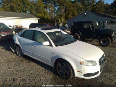 2008 Audi A4 2.0T, белый — VIN WAUDF78EX8A015357, IAAI
