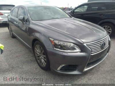 2013 Lexus LS 460, серый — VIN JTHBL5EF7D5120444, IAAI