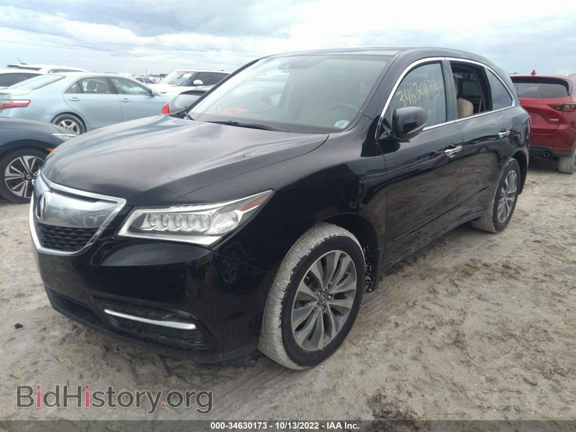 2014 ACURA MDX - VIN: 5FRYD4H47EB025782 - Фото 2