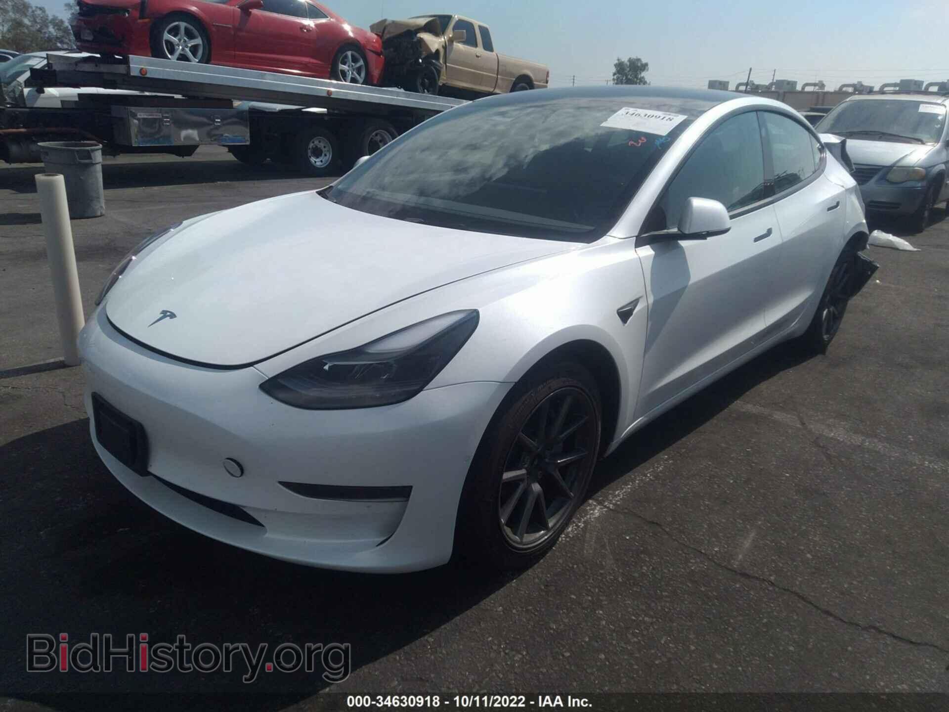 2022 TESLA MODEL 3 - VIN: 5YJ3E1EA8NF210196 - Фото 2