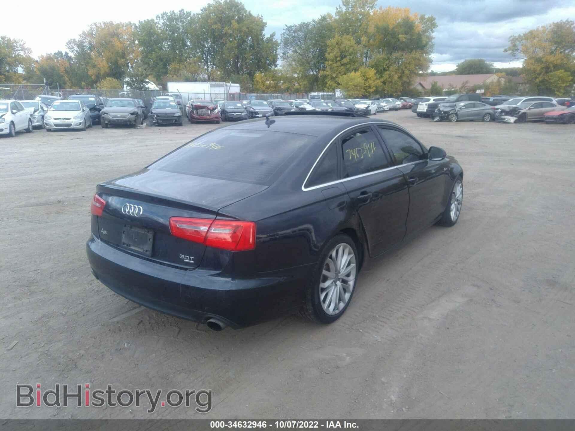 2013 AUDI A6 - VIN: WAUFGAFC8DN024355 - Фото 4