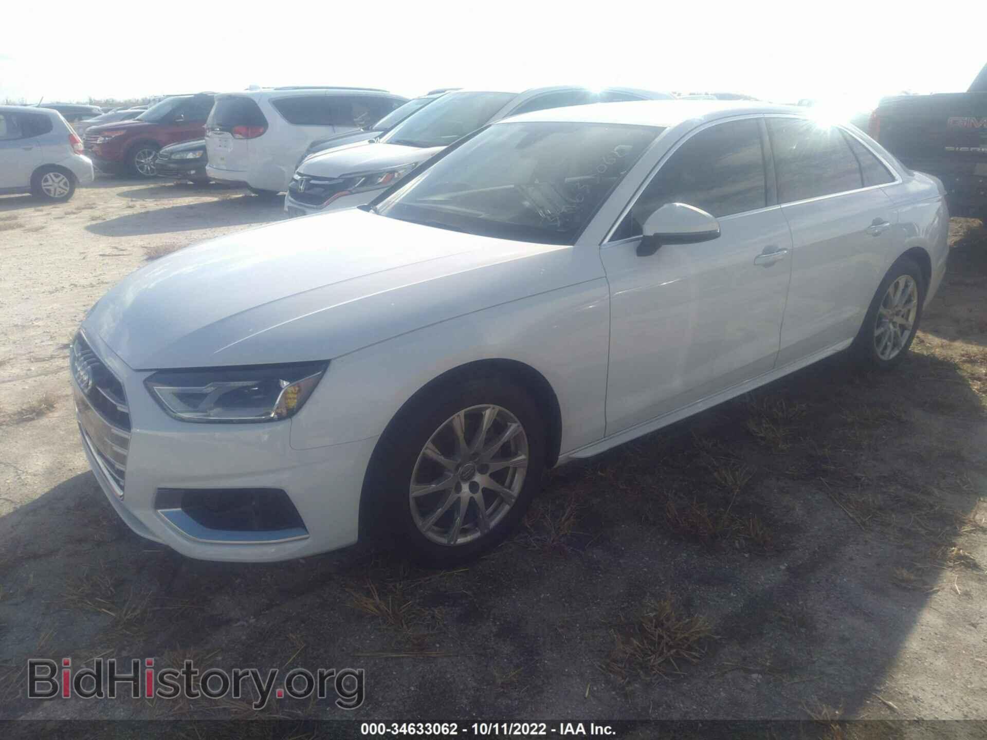 2020 AUDI A4 - VIN: WAUGMAF4XLA062939 - Фото 2
