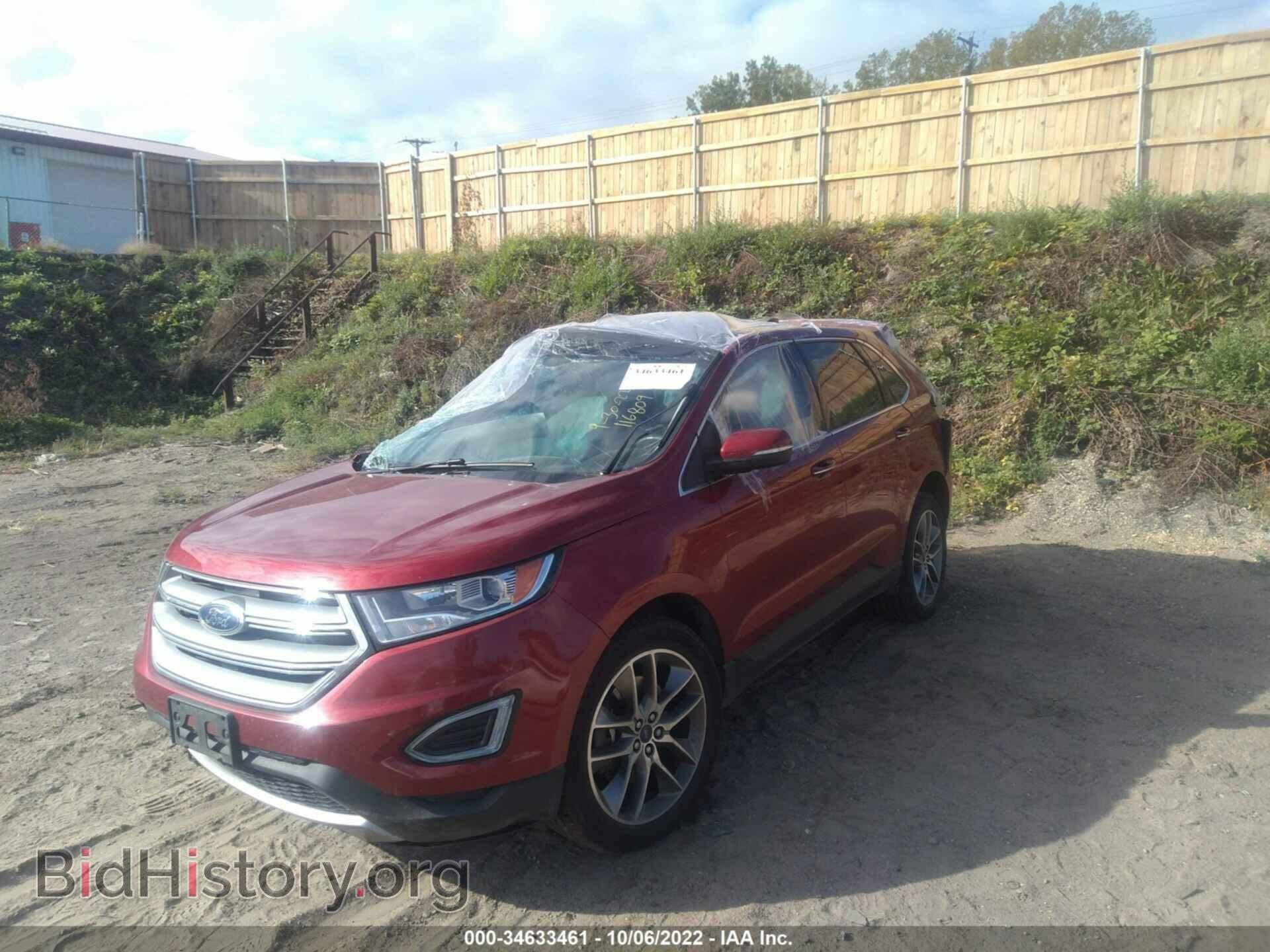 2016 FORD EDGE - VIN: 2FMPK4K92GBC52543 - Фото 2