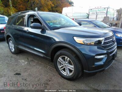 2022 Ford EXPLORER XLT, серый — VIN 1FMSK8DH9NGA18511, IAAI