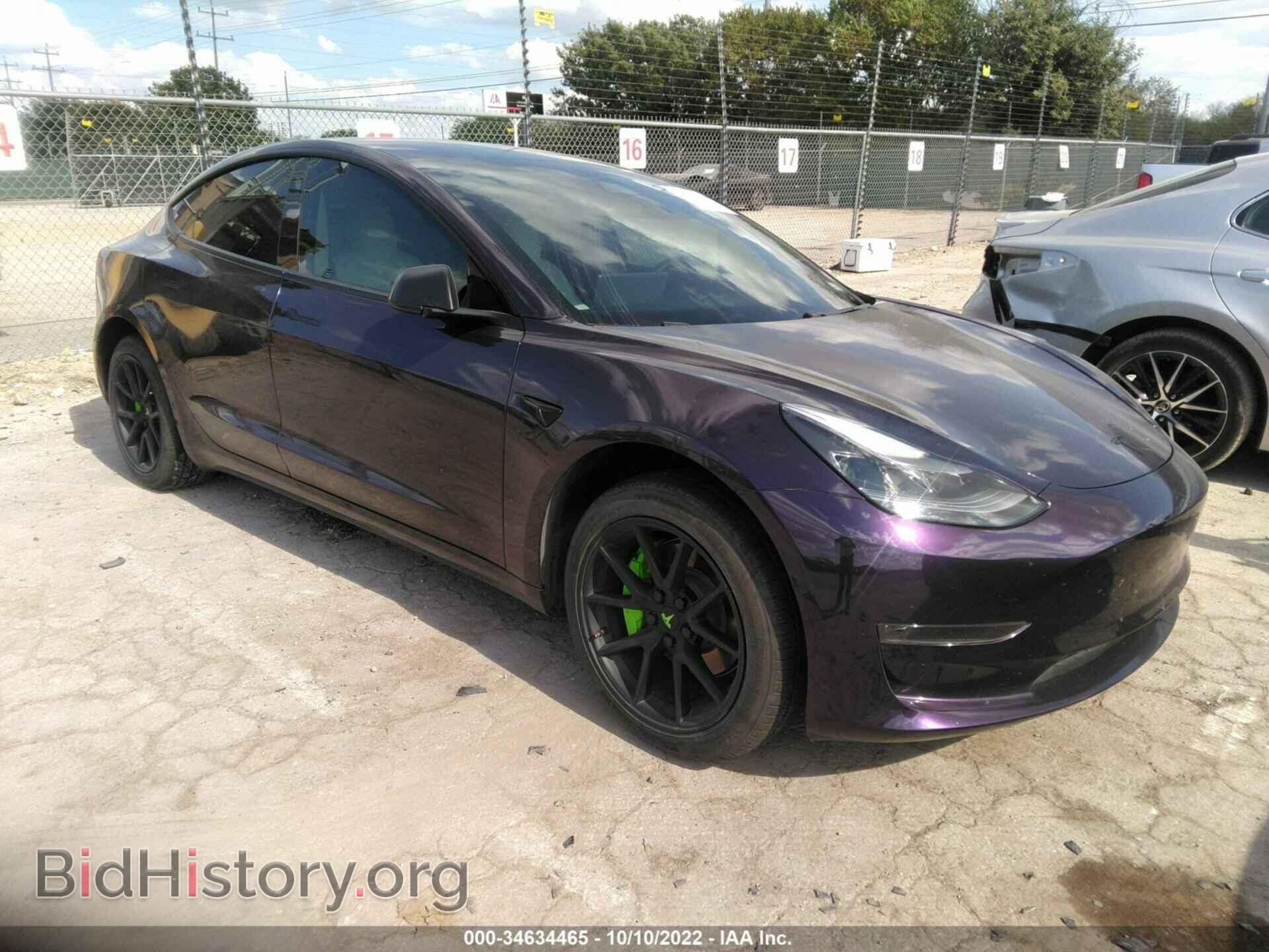 Photo 5YJ3E1EA0MF982948 - TESLA MODEL 3 2021