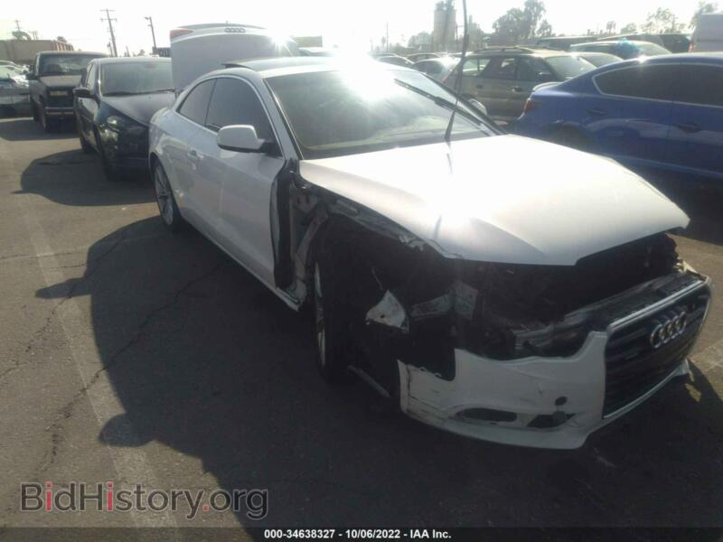 2013 Audi A5 Premium (VIN WAUCFAFR0DA035142) — фото 1 из 12, IAAI, повреждение: передняя часть