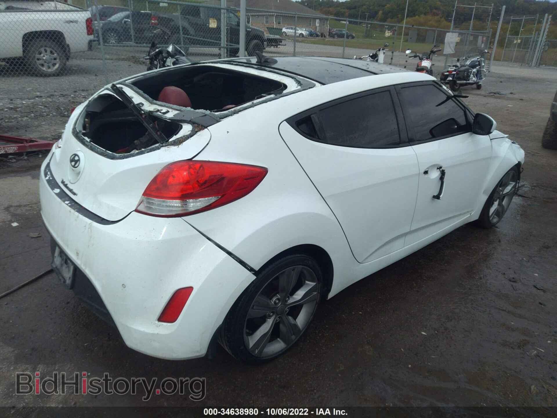 2012 HYUNDAI VELOSTER - VIN: KMHTC6AD3CU076443 - Фото 4