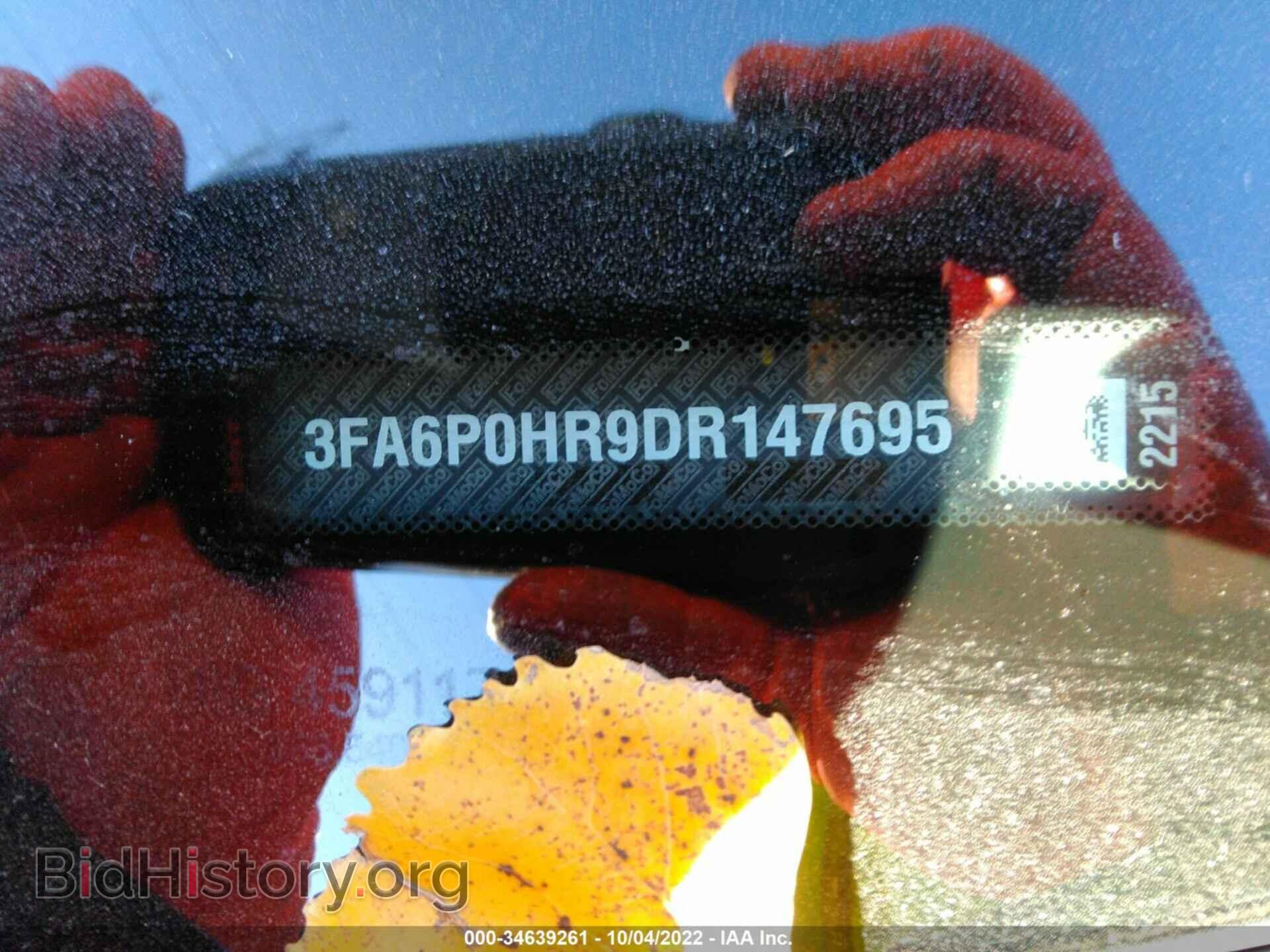 2013 FORD FUSION - VIN: 3FA6P0HR9DR147695 - Фото 9