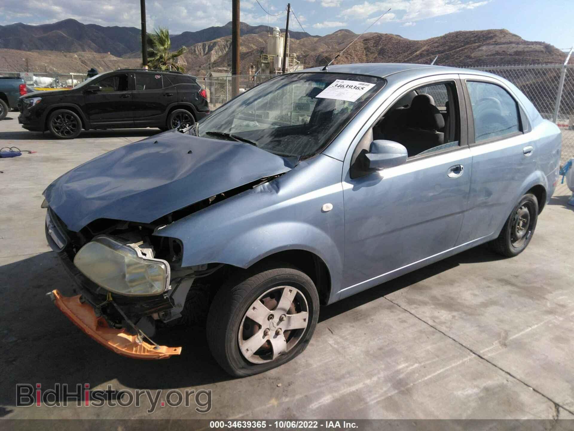 2006 CHEVROLET AVEO - VIN: KL1TD56666B652376 - Фото 2