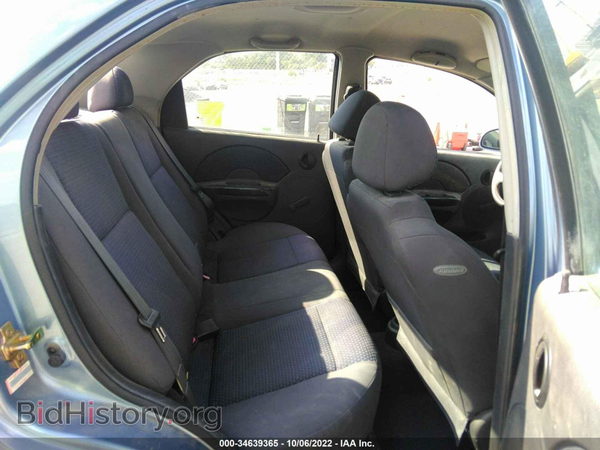 2006 CHEVROLET AVEO - VIN: KL1TD56666B652376 - Фото 8