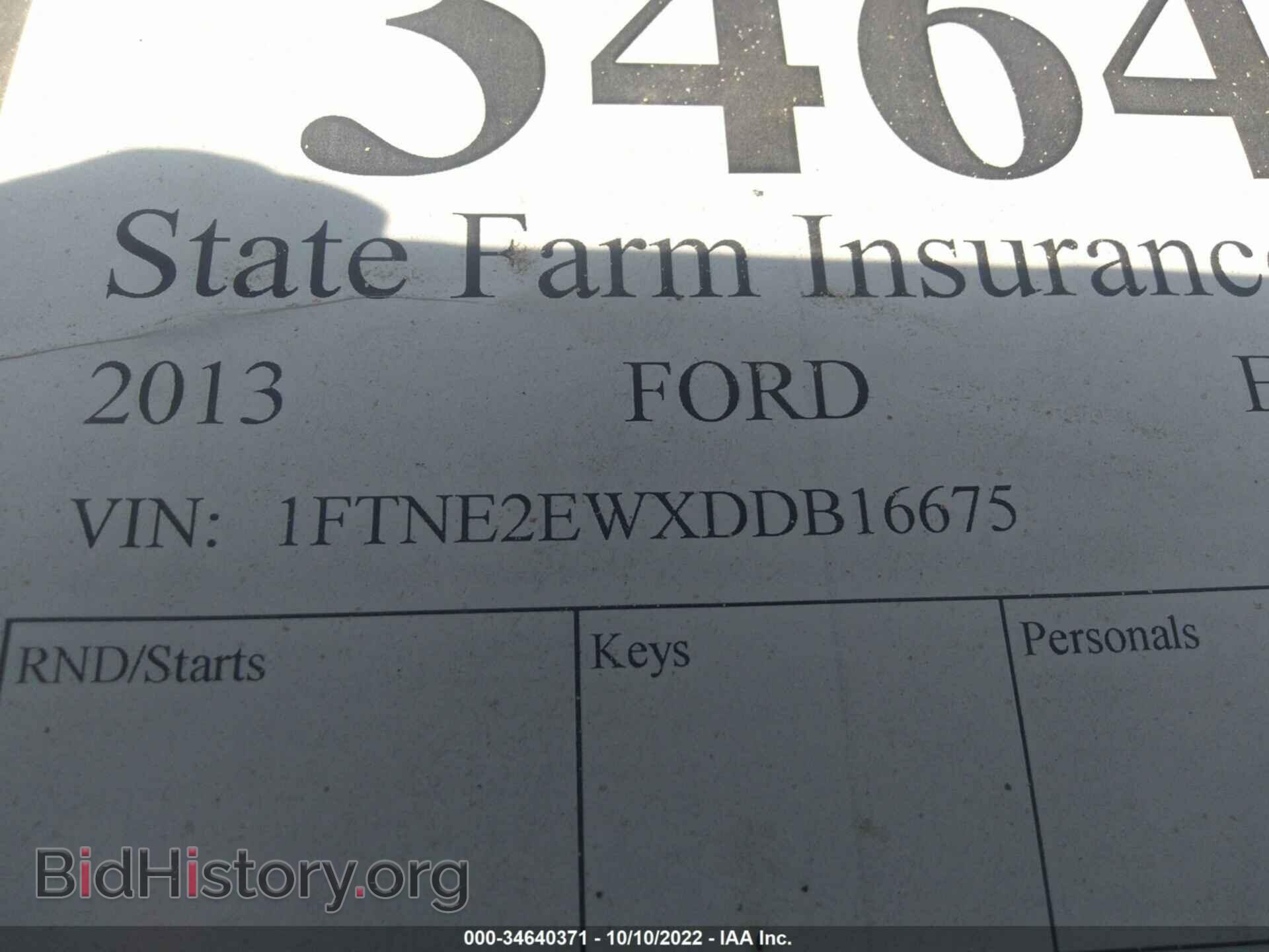 2013 FORD ECONOLINE CARGO VAN - VIN: 1FTNE2EWXDDB16675 - Фото 9