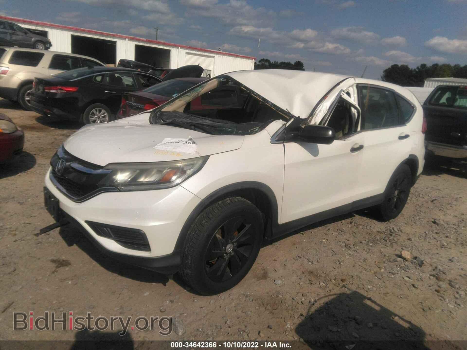 2016 HONDA CR-V - VIN: 5J6RM4H33GL008002 - Фото 2