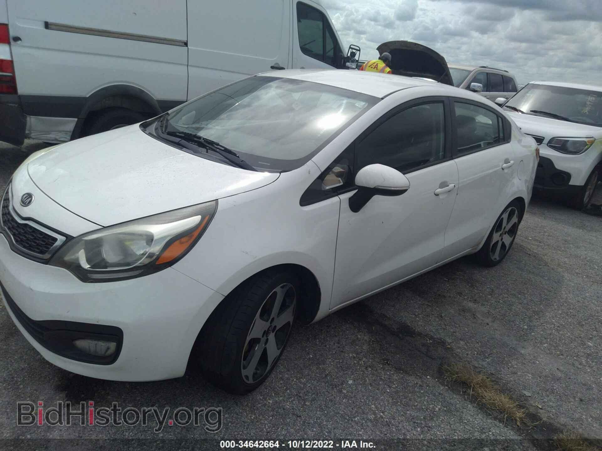 2012 KIA RIO - VIN: KNADN4A3XC6086998 - Фото 2