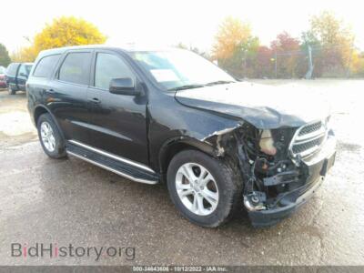 2012 Dodge DURANGO SXT, black — VIN 1C4RDJAG9CC122324, IAAI