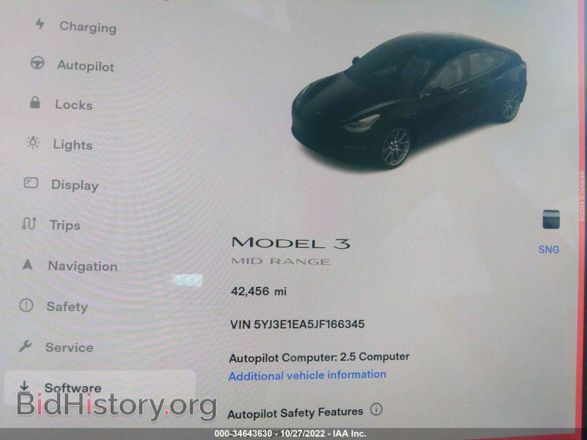 2018 TESLA MODEL 3 - VIN: 5YJ3E1EA5JF166345 - Фото 7