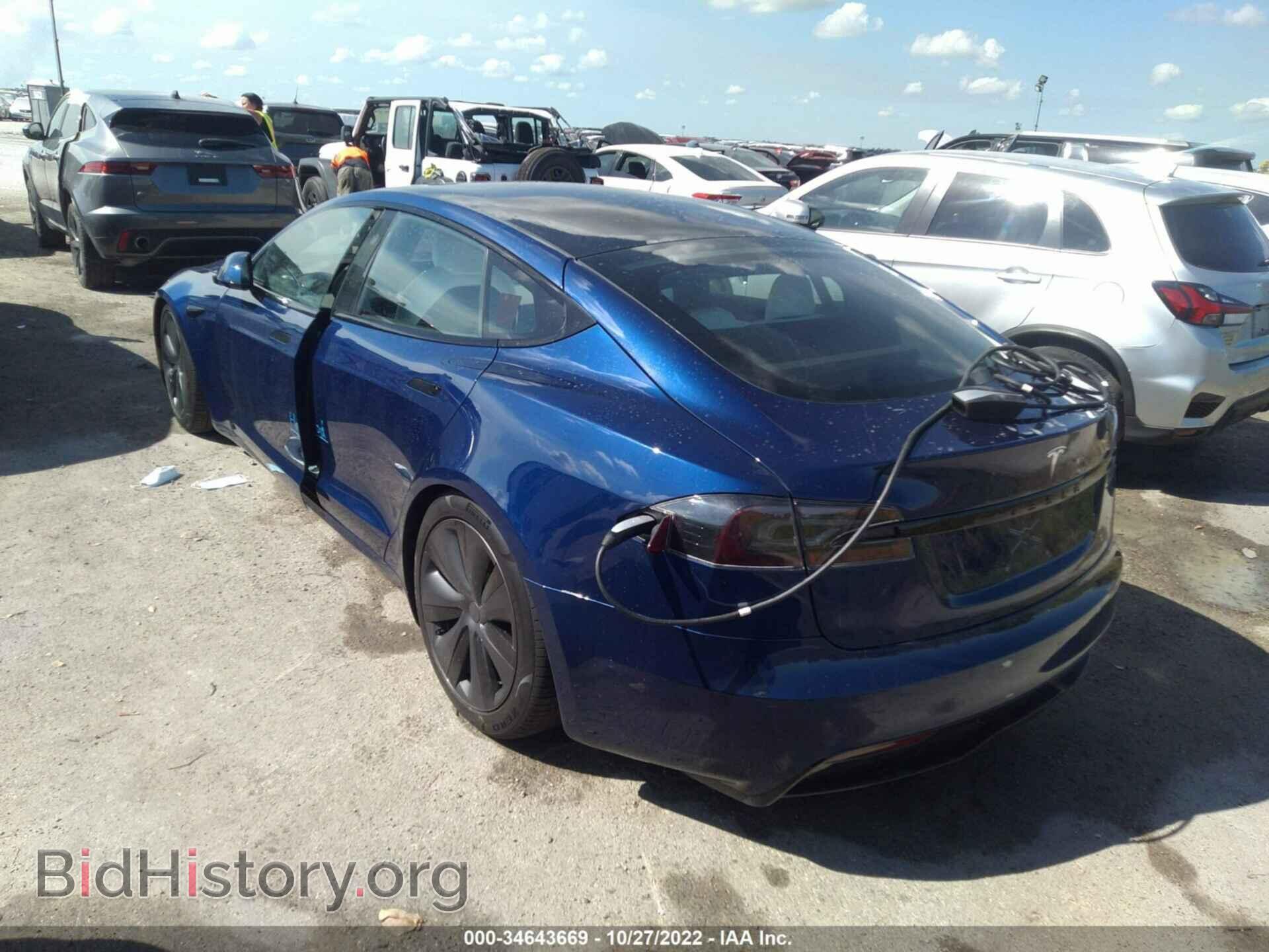 2022 TESLA MODEL S - VIN: 5YJSA1E57NF467571 - Фото 3
