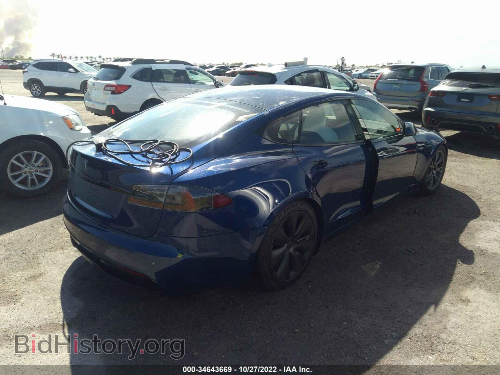 2022 TESLA MODEL S - VIN: 5YJSA1E57NF467571 - Фото 4