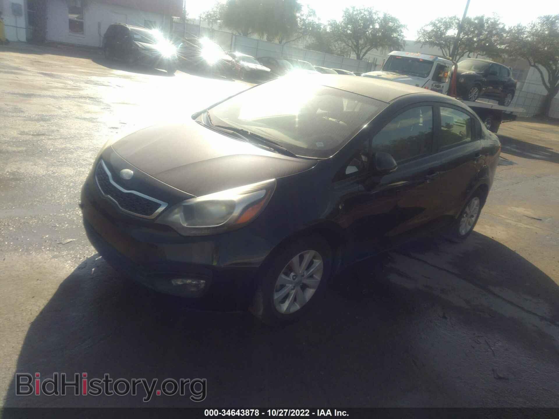 2013 KIA RIO - VIN: KNADN4A3XD6164875 - Фото 2