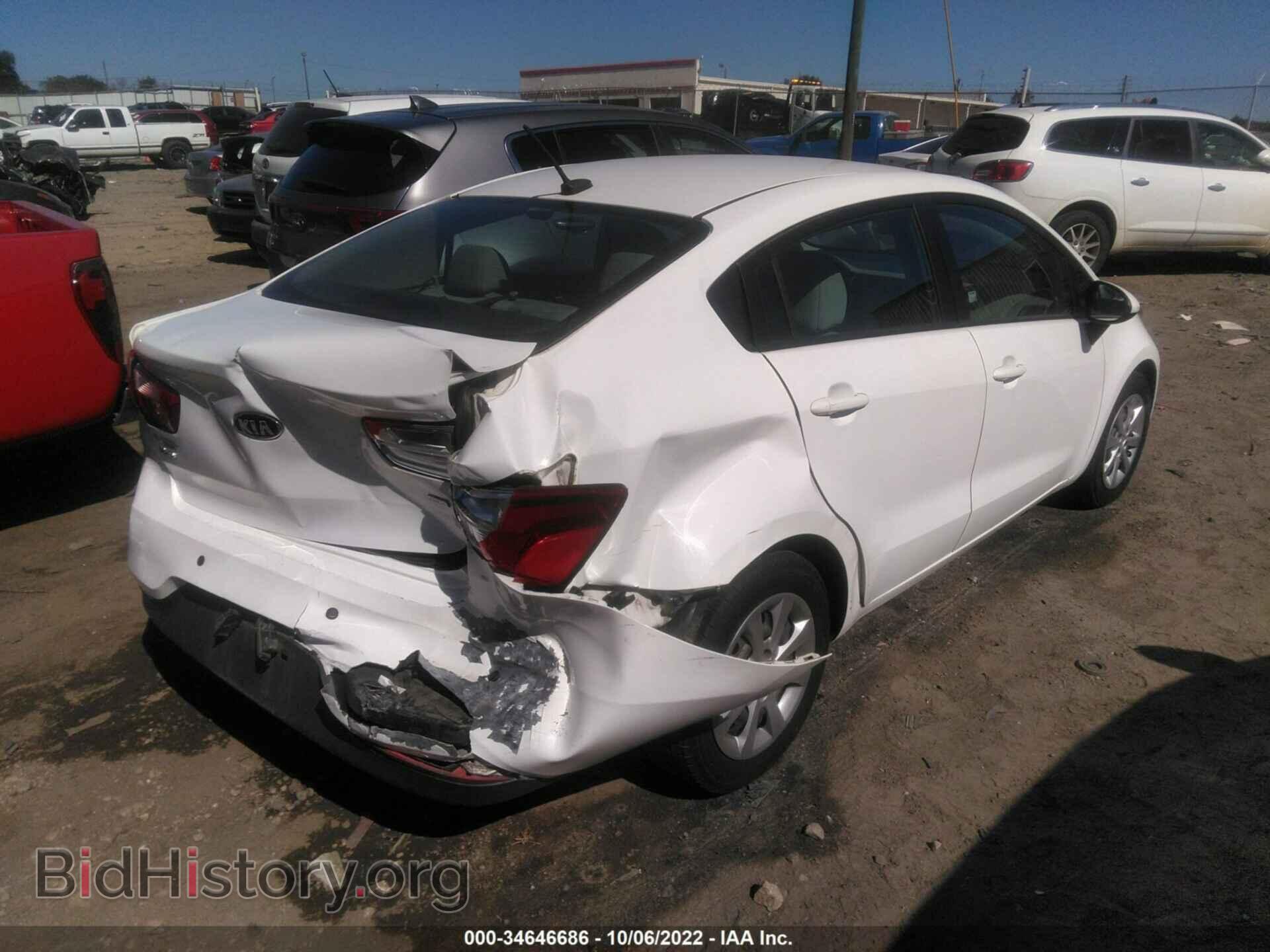 2016 KIA RIO - VIN: KNADM4A34G6576068 - Фото 4