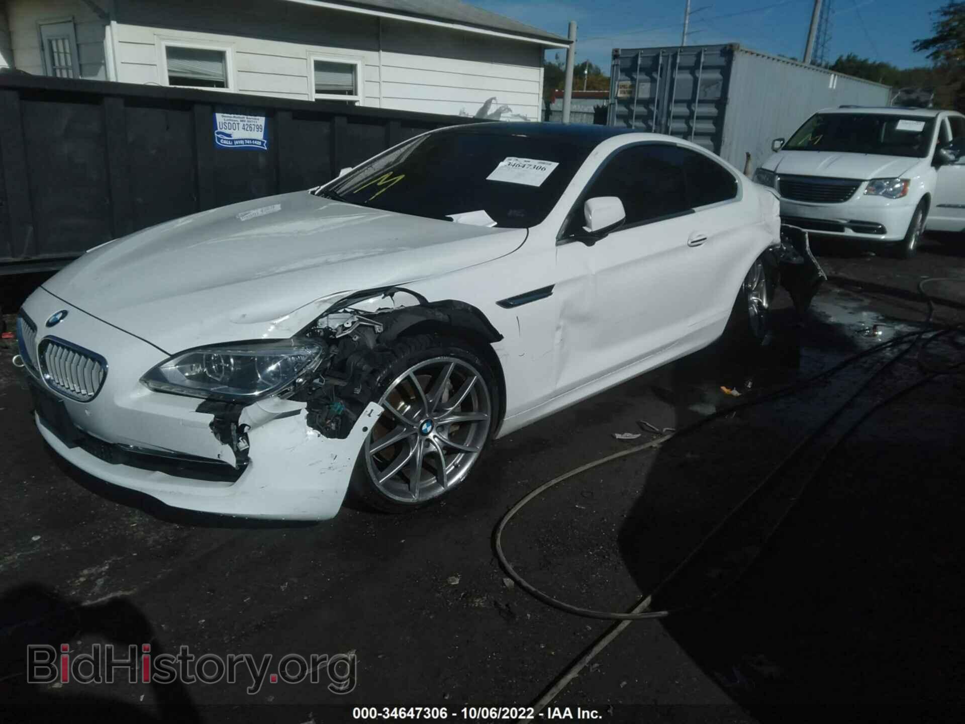2012 BMW 6 SERIES - VIN: WBALX3C51CDV77826 - Фото 2