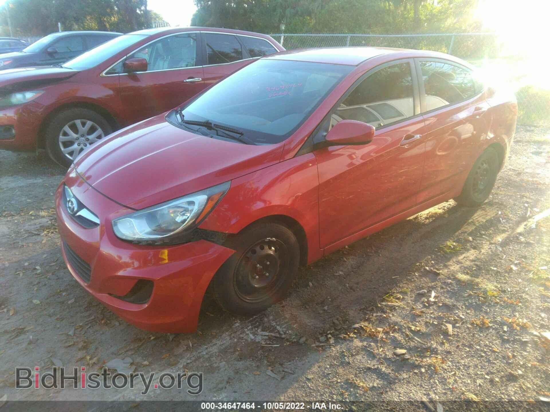 2013 HYUNDAI ACCENT - VIN: KMHCT4AEXDU441974 - Фото 2