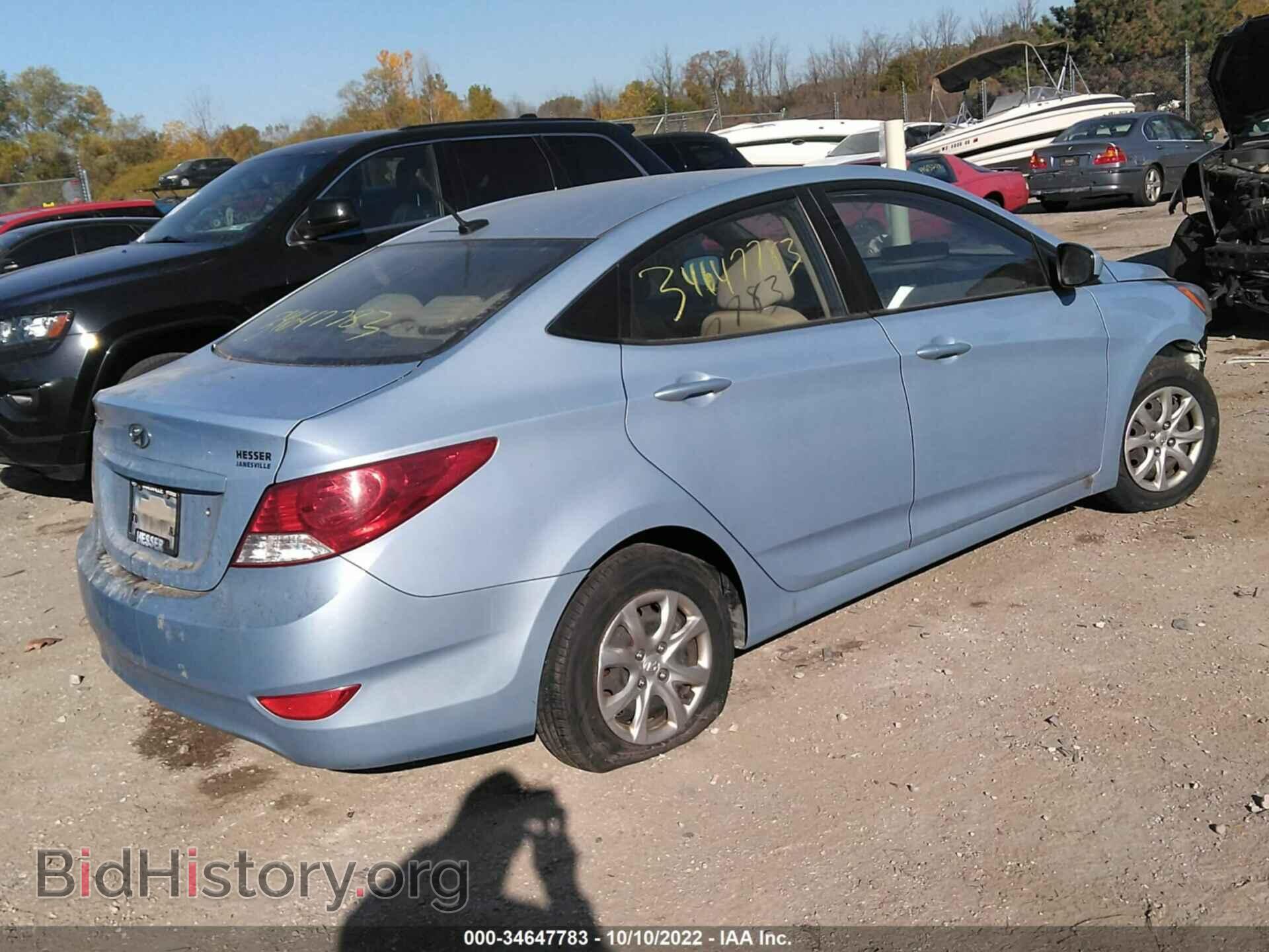2012 HYUNDAI ACCENT - VIN: KMHCT4AE7CU142795 - Фото 4
