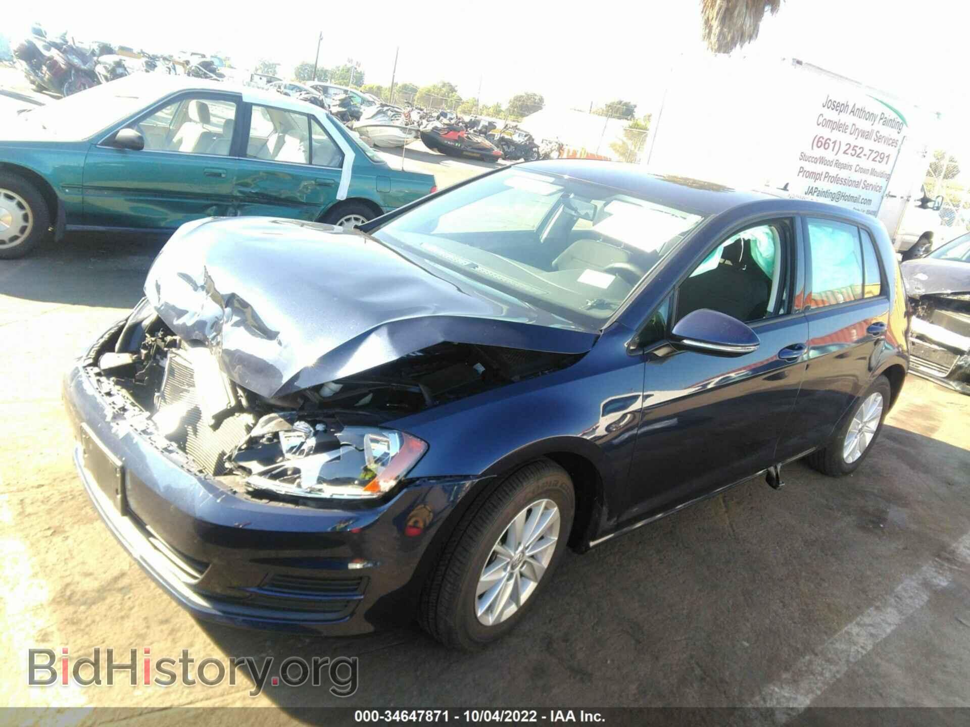2017 VOLKSWAGEN GOLF - VIN: 3VW217AU4HM012111 - Фото 2