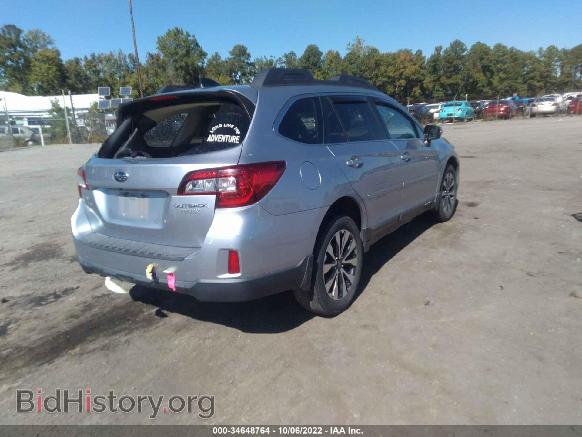 2016 SUBARU OUTBACK - VIN: 4S4BSANC9G3233956 - Фото 4