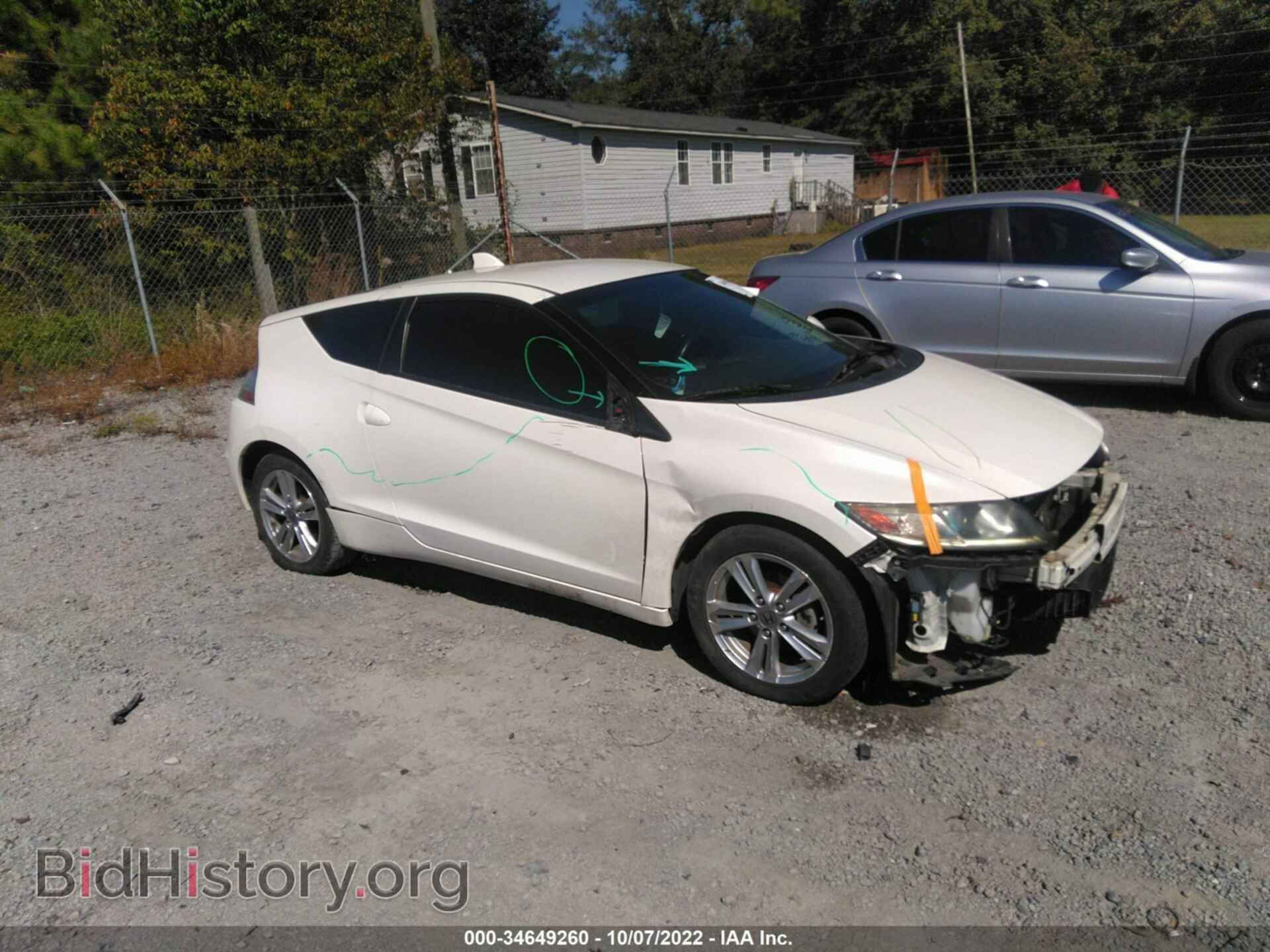 Фотография JHMZF1D68CS000961 - HONDA CR-Z 2012