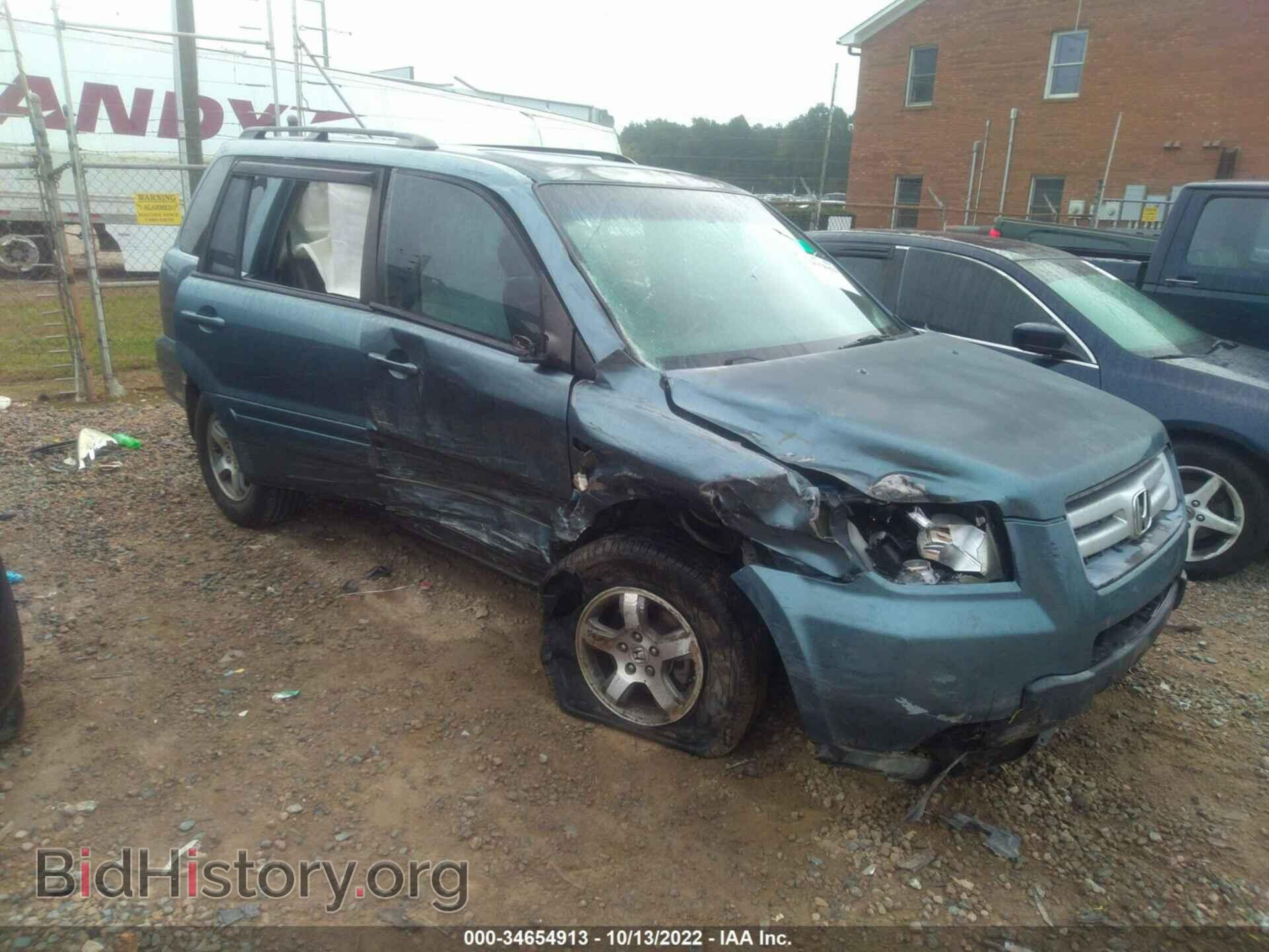 Photo 5FNYF28586B030483 - HONDA PILOT 2006