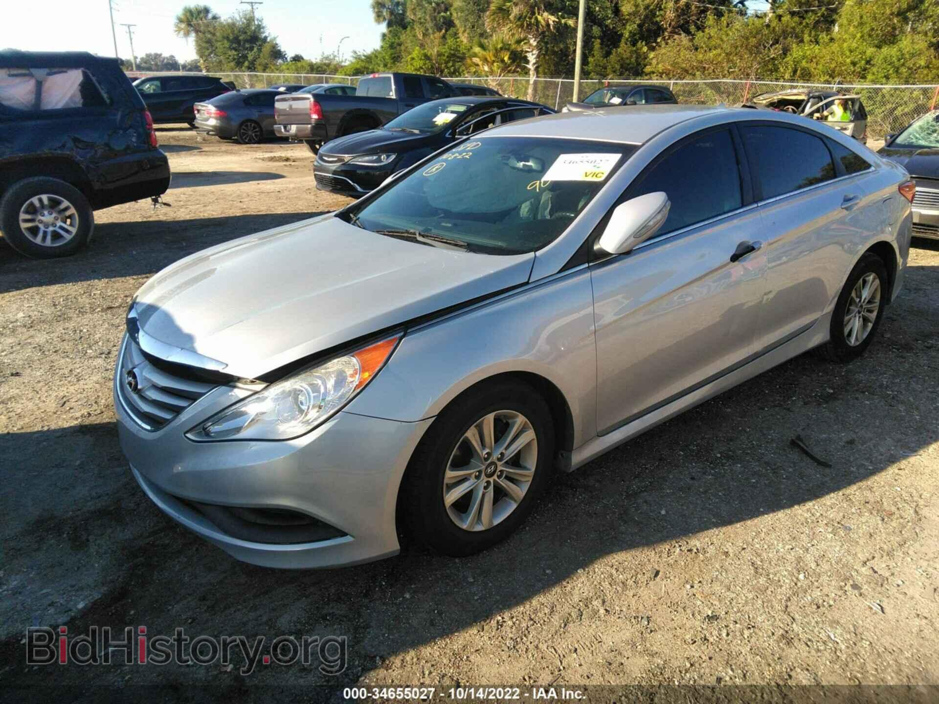 2014 HYUNDAI SONATA - VIN: 5NPEB4AC1EH900996 - Фото 2