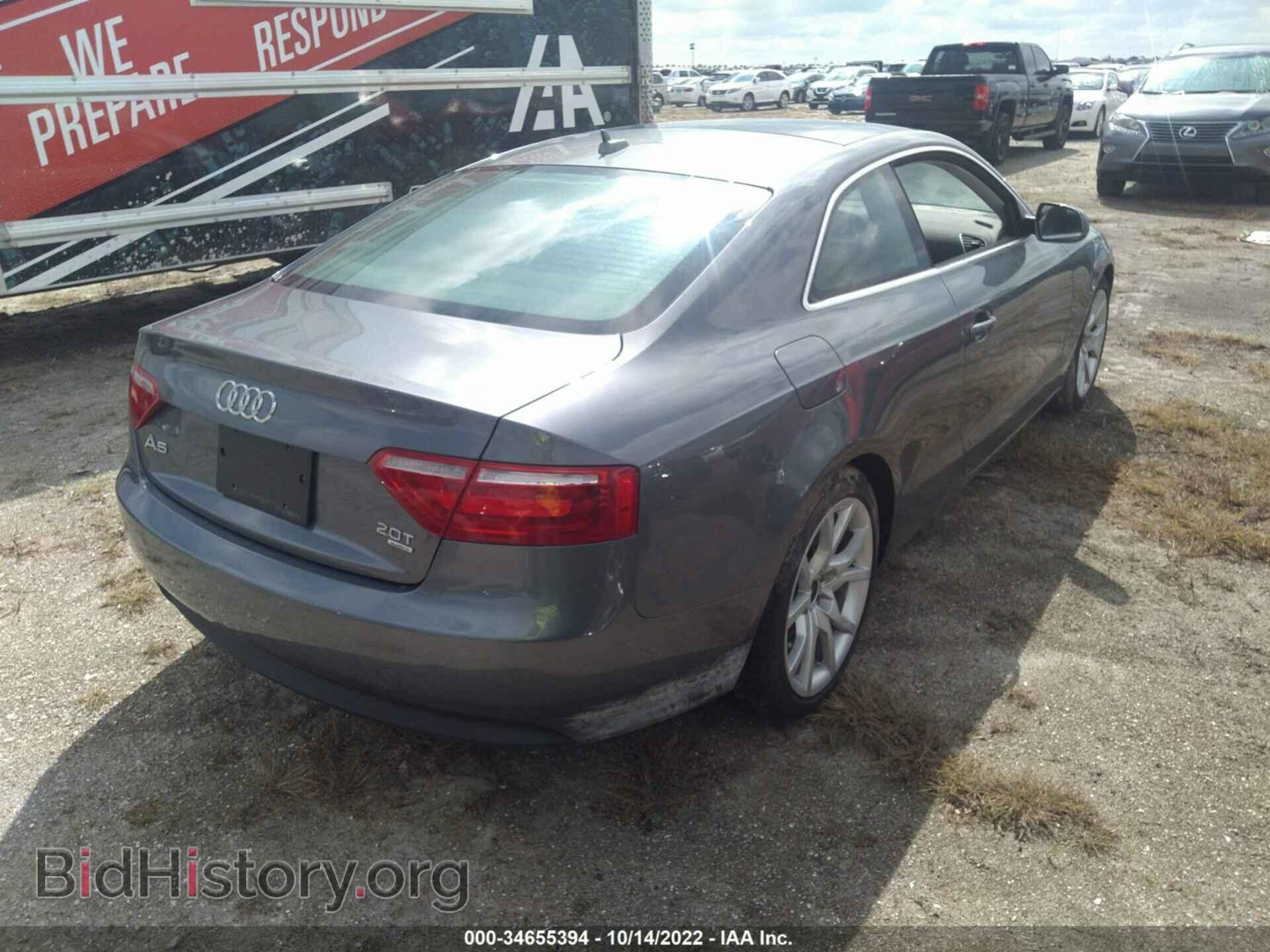 2012 AUDI A5 - VIN: WAUCFAFR1CA004559 - Фото 4