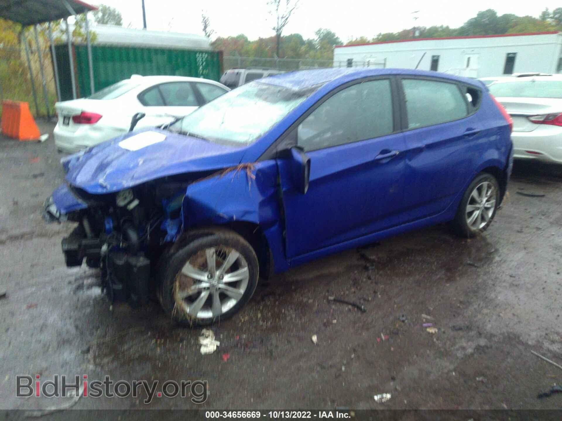 2013 HYUNDAI ACCENT - VIN: KMHCU5AE2DU100748 - Фото 2
