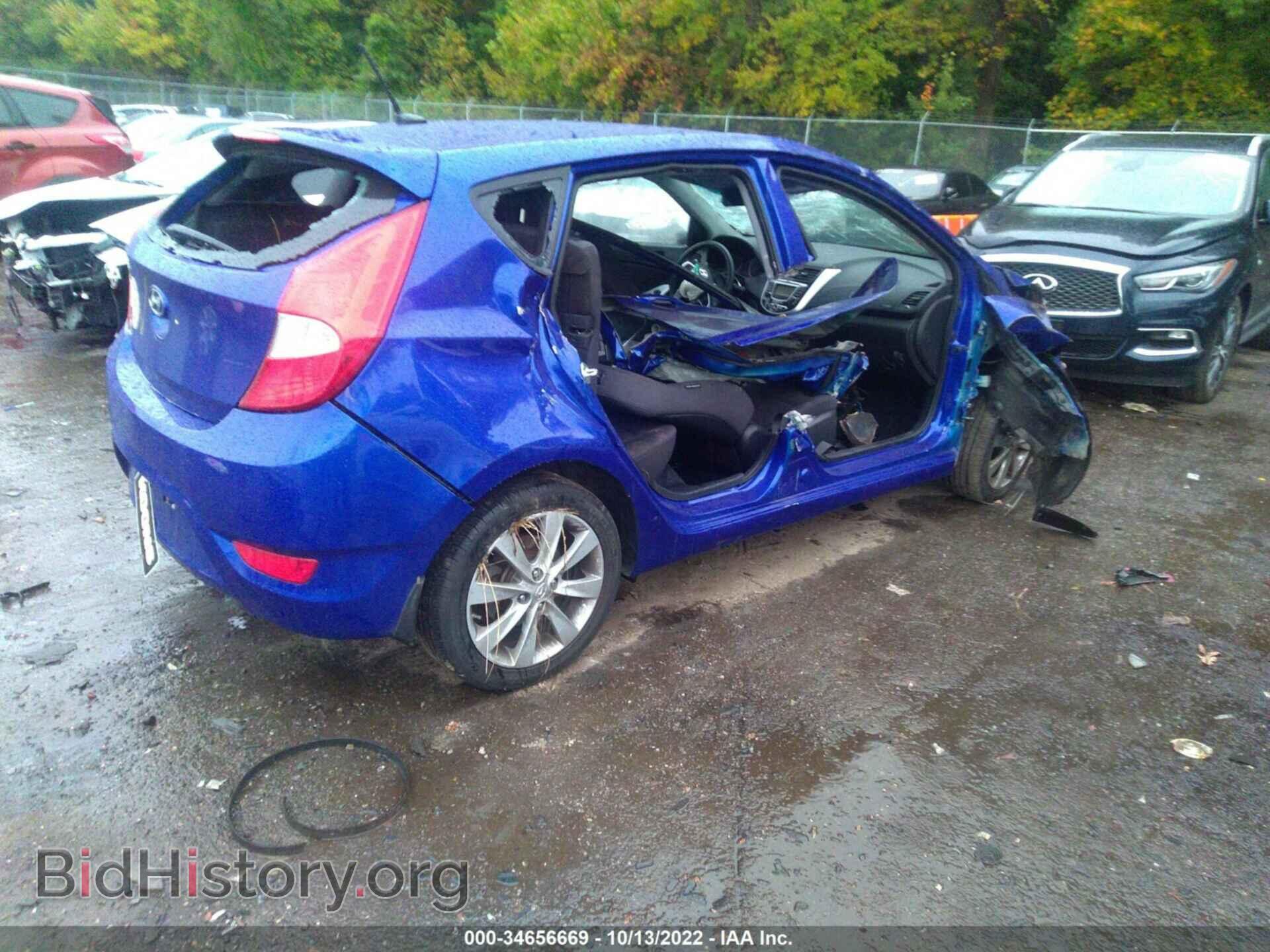 2013 HYUNDAI ACCENT - VIN: KMHCU5AE2DU100748 - Фото 4