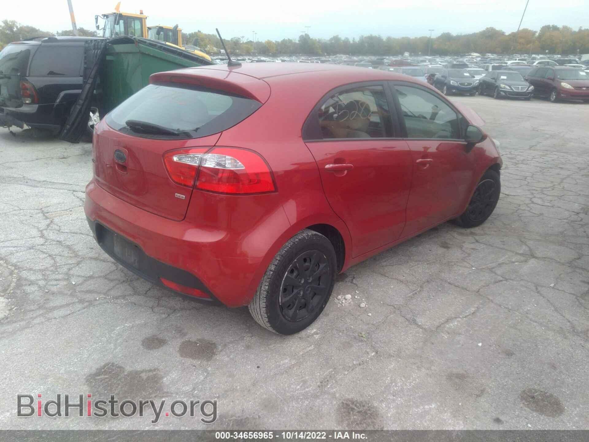 2013 KIA RIO - VIN: KNADM5A35D6110392 - Фото 4