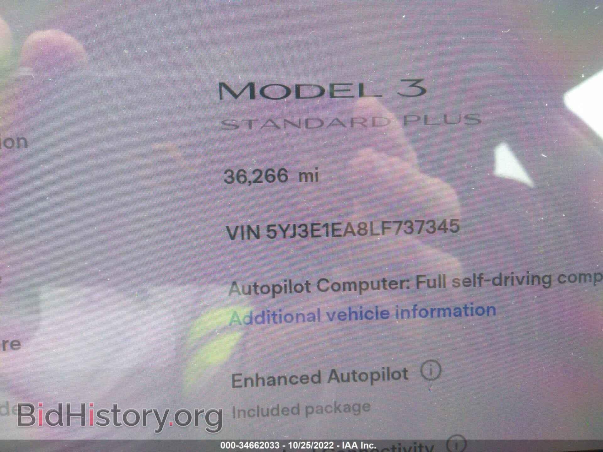 2020 TESLA MODEL 3 - VIN: 5YJ3E1EA8LF737345 - Photo 7