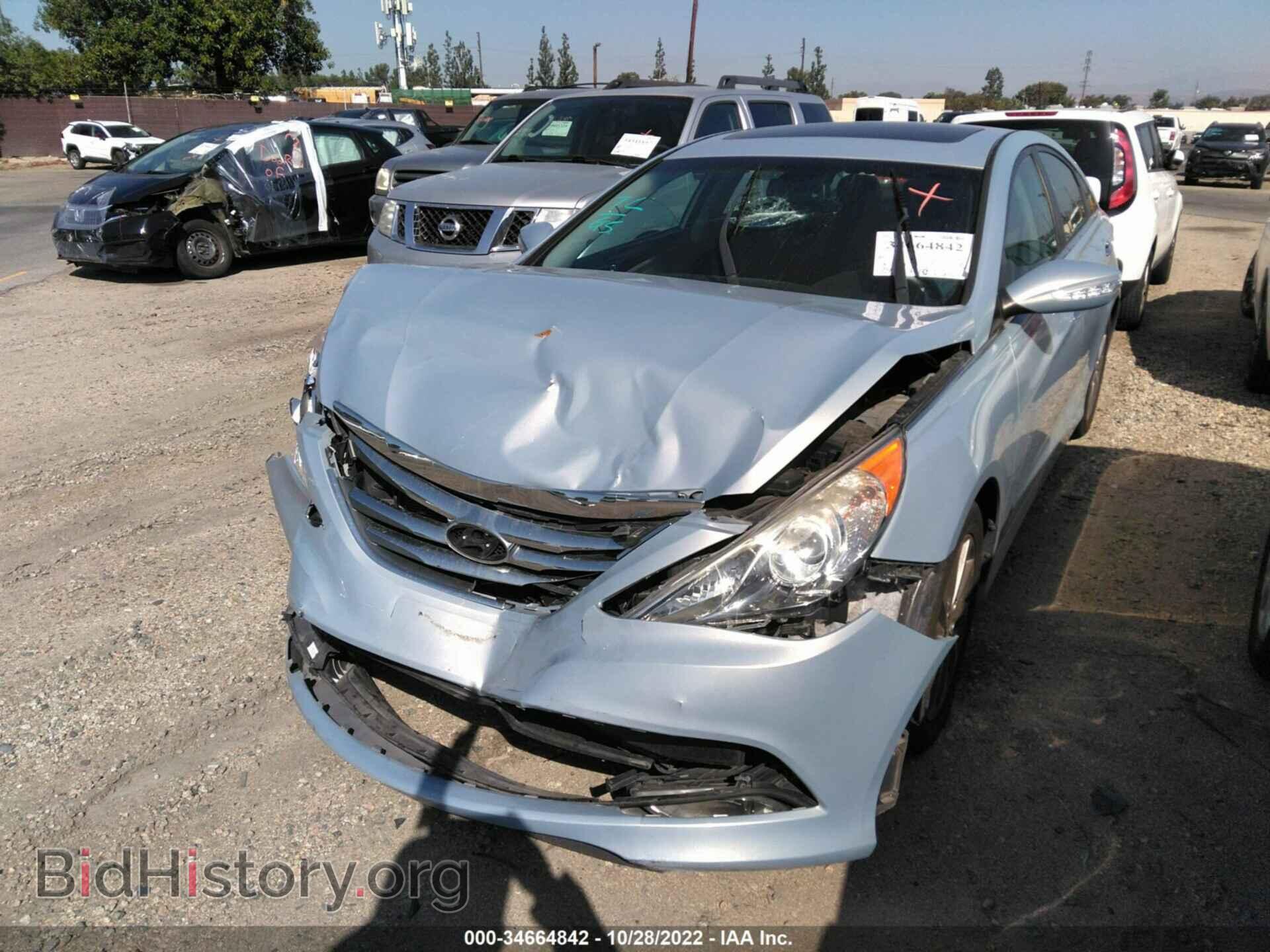 2014 HYUNDAI SONATA - VIN: 5NPEC4AC2EH866256 - Фото 2